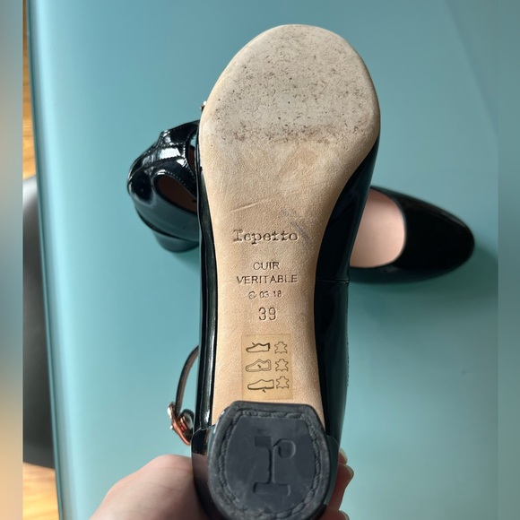 Repetto Patent Leather Block Heels - Picture 2 of 3